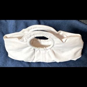 Gorgeous white leather handbag.